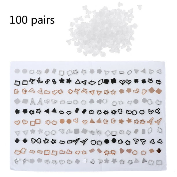 Yellow gold studs Hypoallergenic studs Polymer clay jewelry